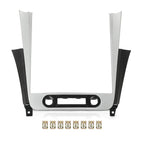Dash Radio Bezel Trim for Chevy Malibu (2008–2012) Black Silver