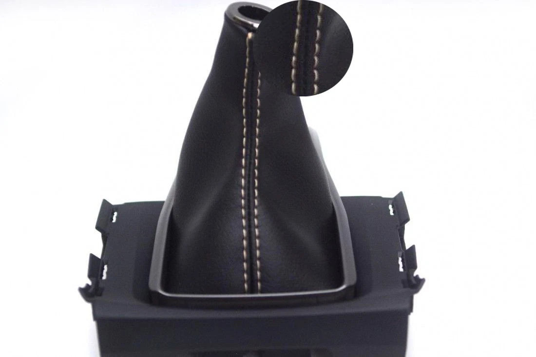 Manual Shift Boot Cover for Honda Civic (2016–2020) Beige Stitch
