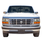 Front Bumper Grille for Ford Bronco F150 (1992–1997) Painted Gray Factory Style