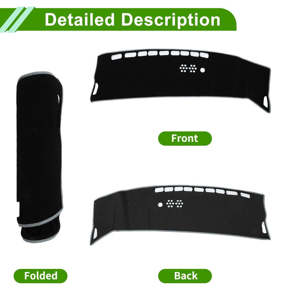 Dashboard Cover for Kia Niro (EV/PHEV/HEV) (2023–2025) 1 Pc Polyester Black Gray