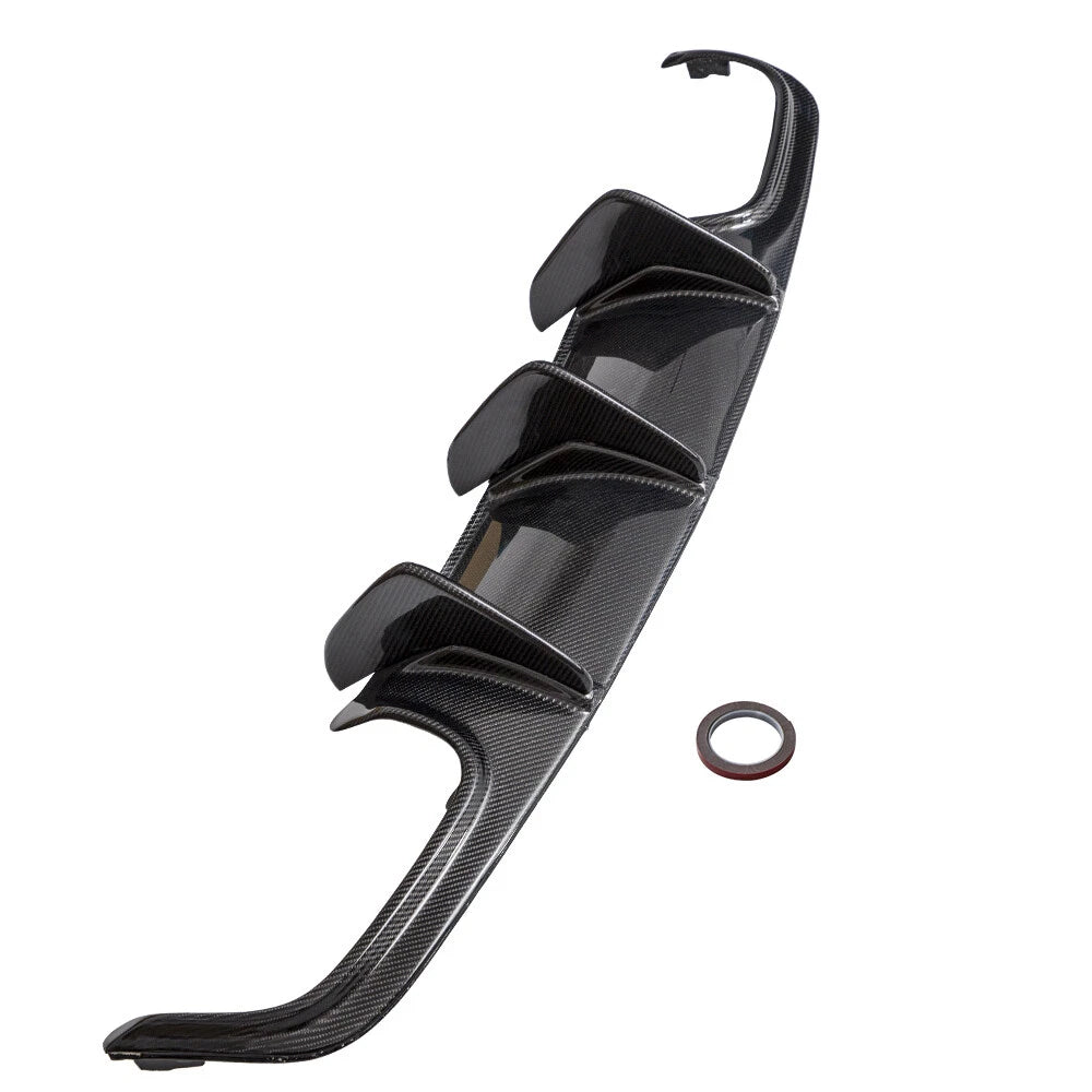 Carbon Fiber Big Shark Fin Bumper Diffuser for Mercedes Benz W204 C63 AMG (2008–2011)