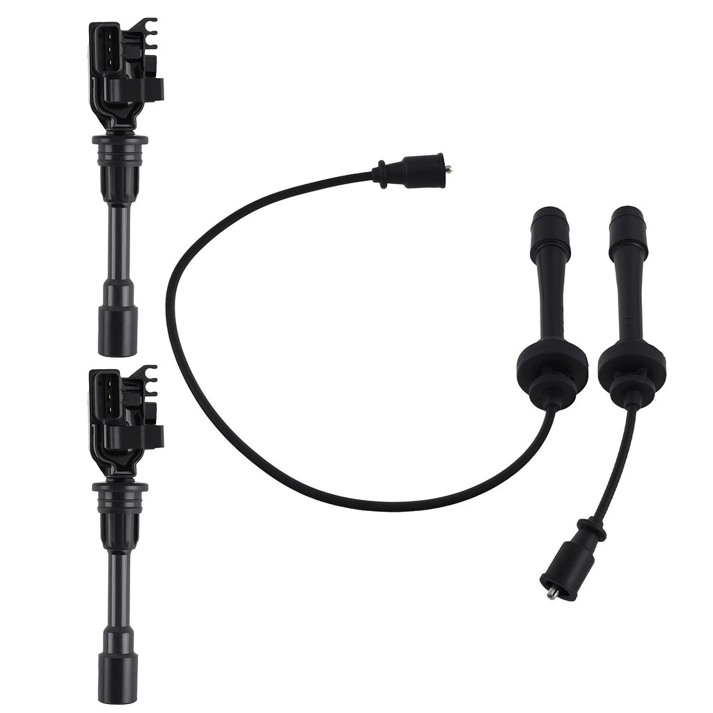 Ignition Coil + Wires Pack for 2001-2003 Mazda Protege L4 2.0L ZZY118100 UF407