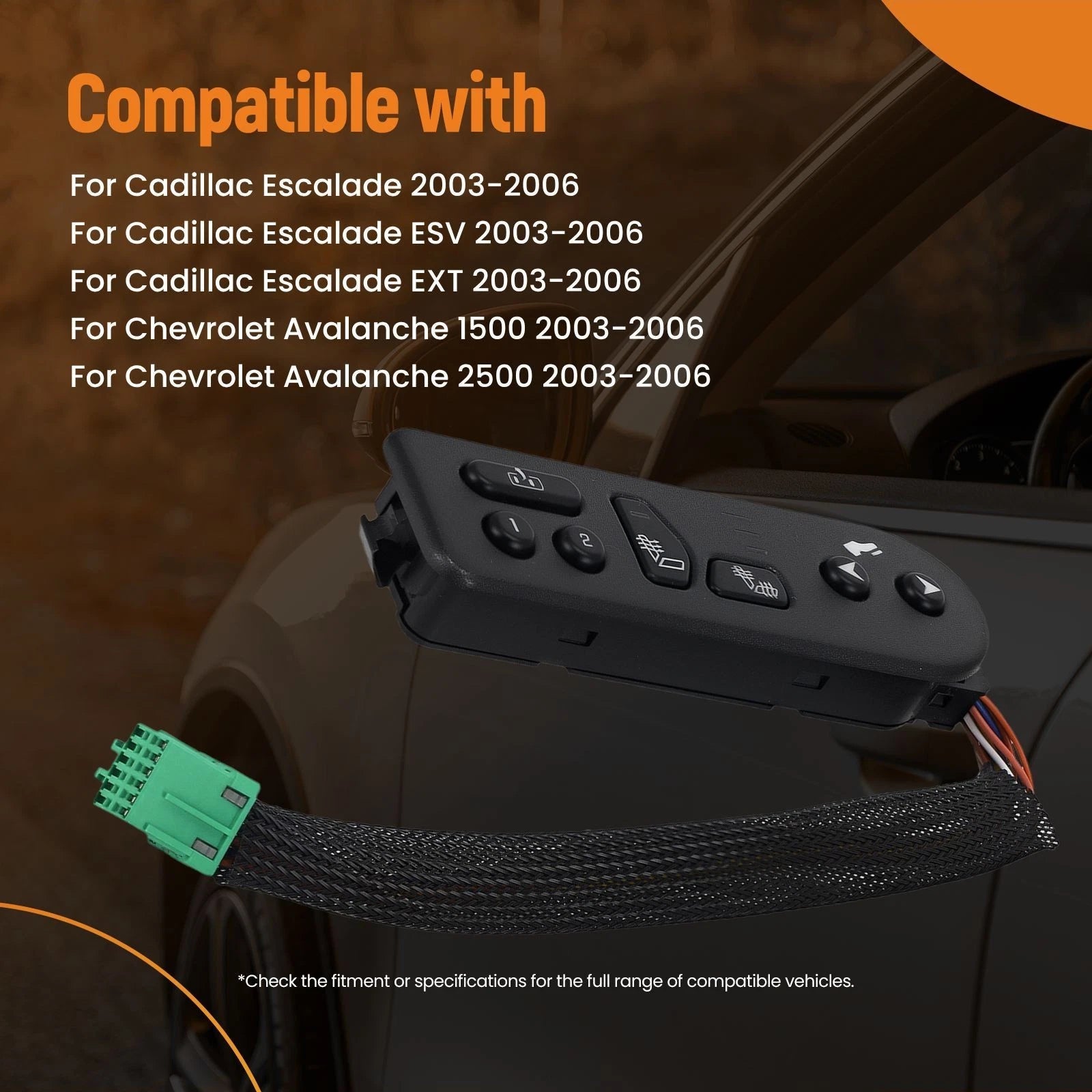 Driver Side Seat Heat Switch for Cadillac Escalade ESV (2003-2006)