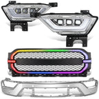 Chrome Clear LED Projector Fog Lights for F-150 (2021–2023)