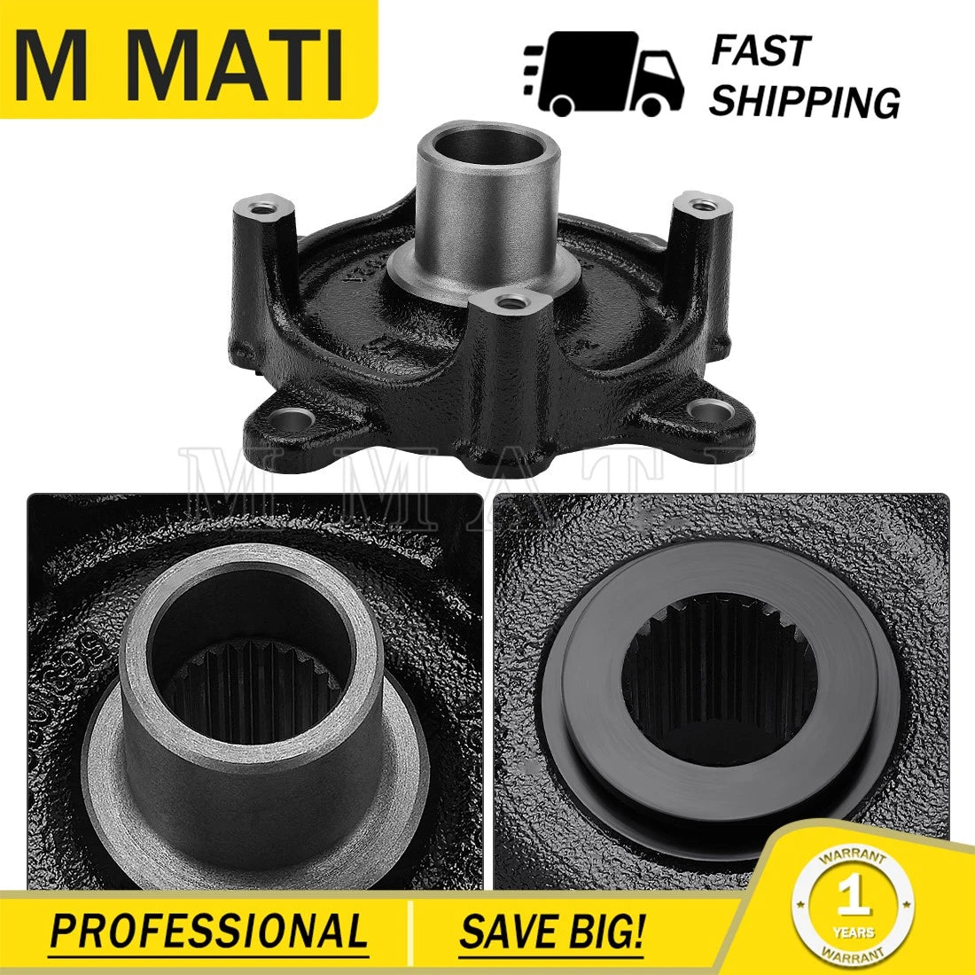 Rear Wheel Hub 5132520 for Polaris Ranger 425 500 2x4/4x4/6x6 (2000–2001)
