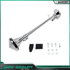 Chrome Train Air Horn Kit for Semi Boat (27" Long)