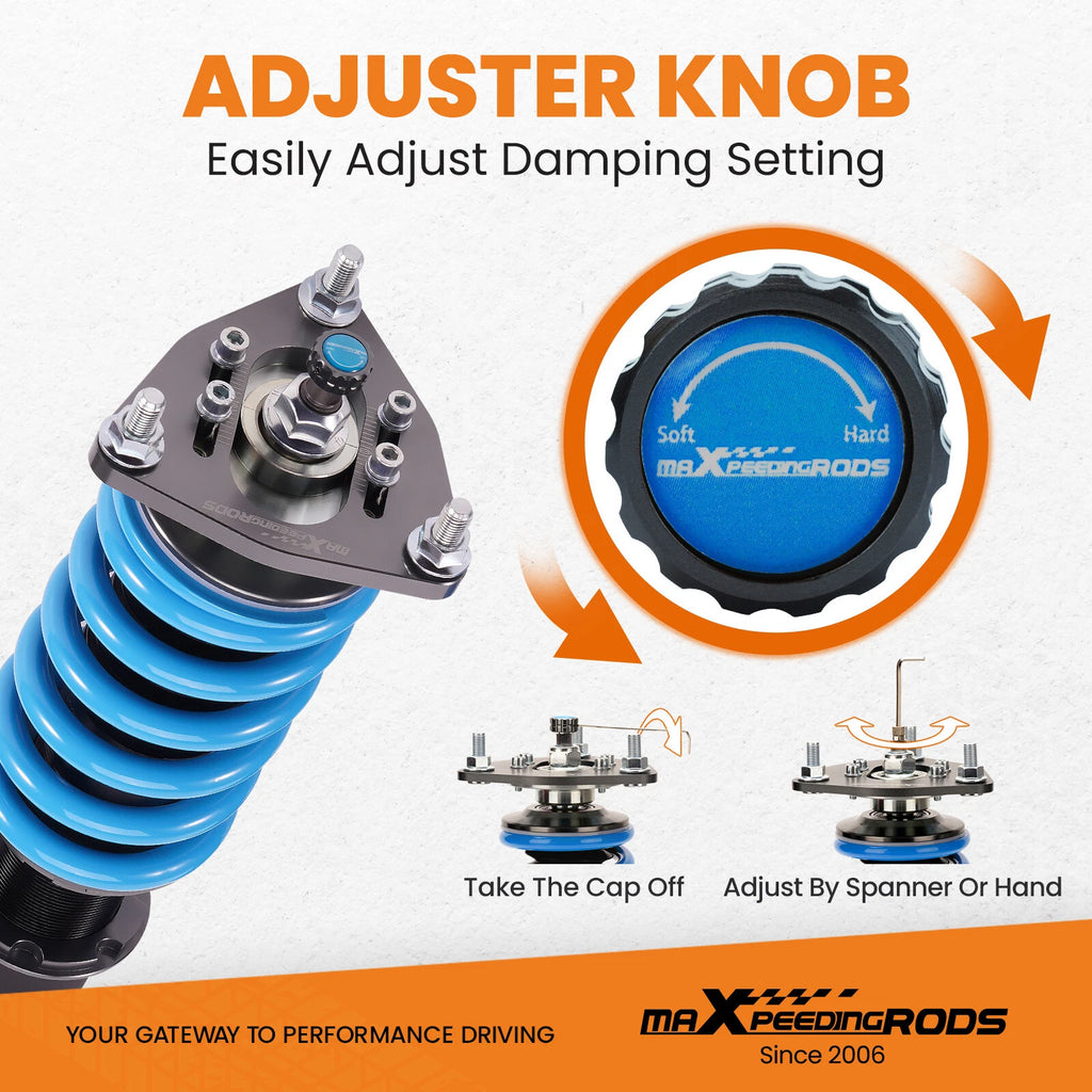 MaXpeedingrods T6 Coilover 24 Way Adj. Damper for Mitsubishi Lancer (2008–2016)