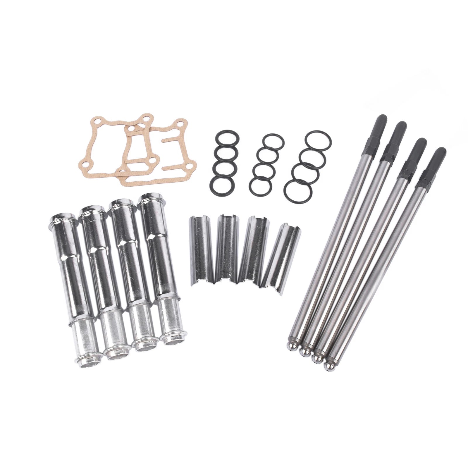 Adjustable Pushrod & Cover Kit for Harley Davidson Touring Softail Dyna (1999-2017)