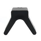 2 Inch Mounting Width V Bow Stop for Boat Trailer (Black Rubber)