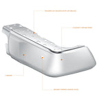 Rear Right Bumper End Cap for Toyota Tundra (2014–2021) w/ Parking Sensor Holes