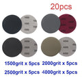 20pcs 3 Inch Wet or Dry Sandpaper Discs 1500 2000 2500 4000 Grit for Automotive