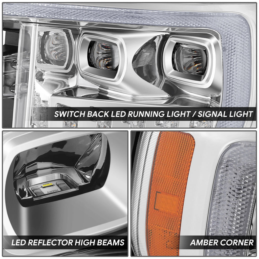 Sequential 3D LED Bar Projector Headlights for Ford F-150 (2021–2023)
