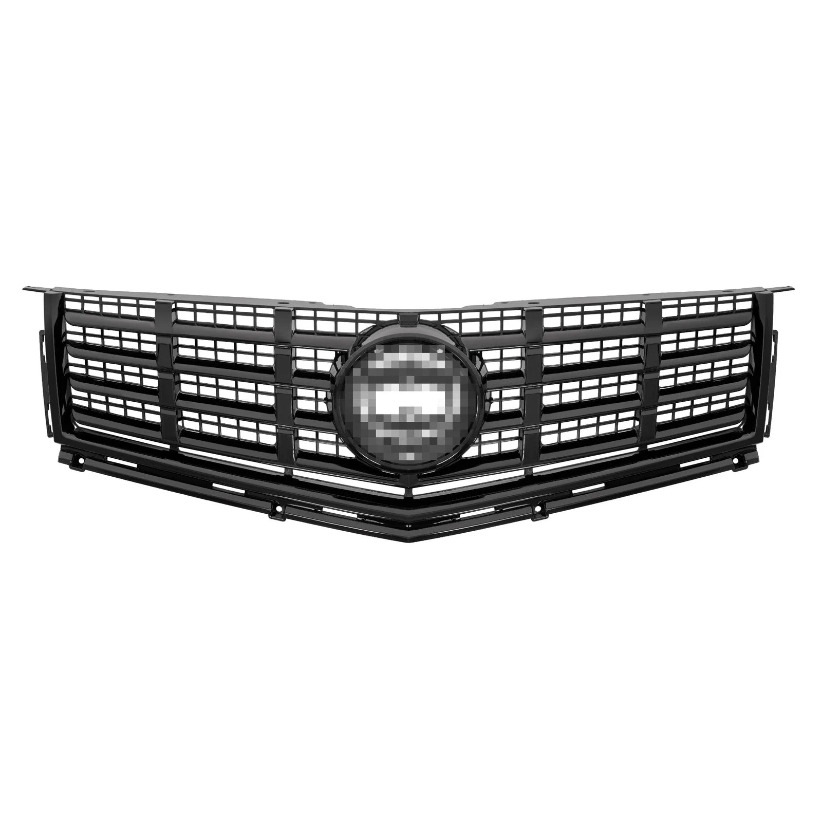 Set of 3 Black Front Bumper Grilles for Cadillac SRX (2013-2016)