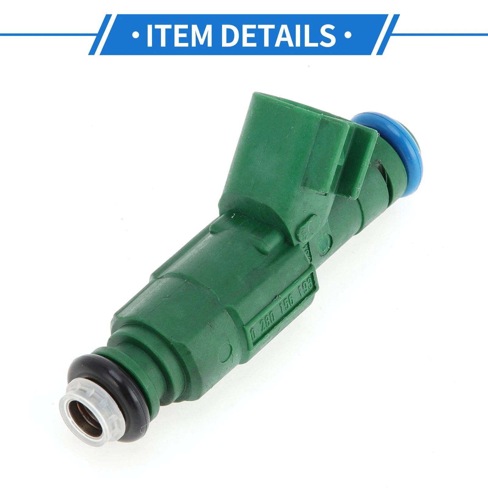 Fuel Injector No. 0280156193 for Mazda 6 i 2.3 (2003–2005) 1 Pc Green