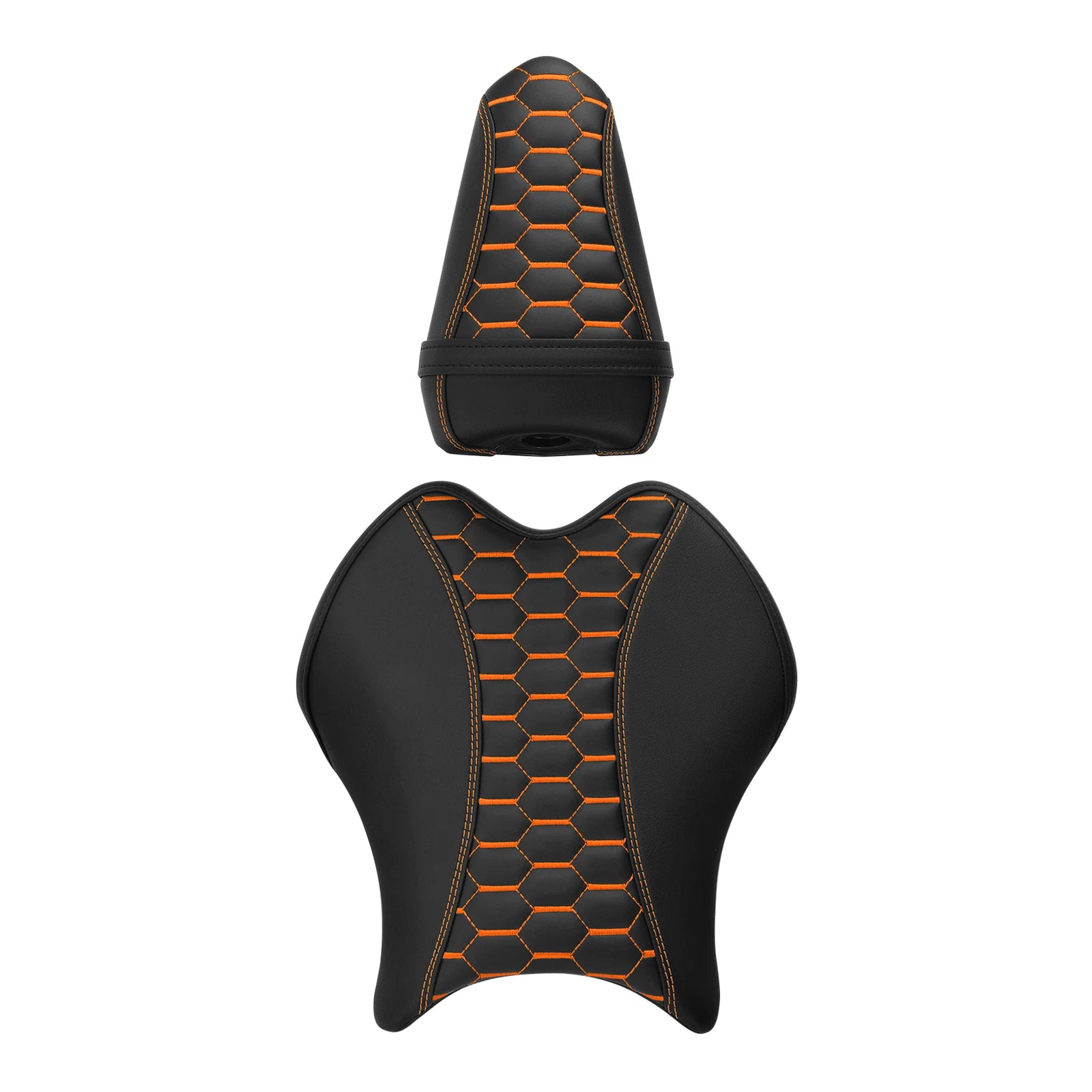 Driver & Passenger Seats for Yamaha YZF R6 (2017–2022) - Black Orange