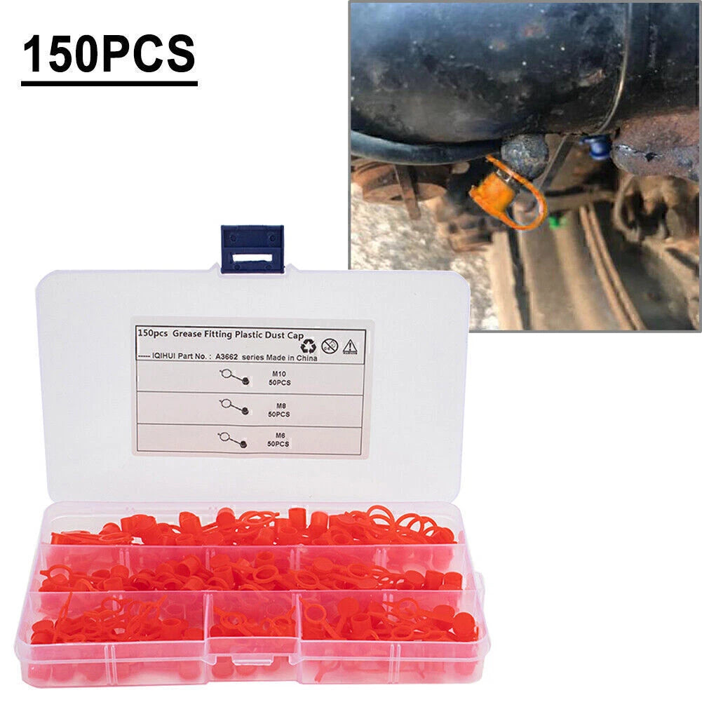 150 Pcs Brake Bleeder Screw Caps for Universal Applications (All Years)