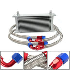 15 Row Oil Cooler Kit Universal Engine Transmission AN10 Aluminium Alloy