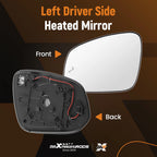 Left Driver Side Mirror Glass for Toyota RAV4 Tacoma (2013–2021)