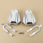 Chrome Rear Axle Covers for Harley Softail Cross Bones (2008–2017)