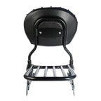 Black Backrest Sissy Bar Rack Spools for Indian Chieftain (2014–2022)