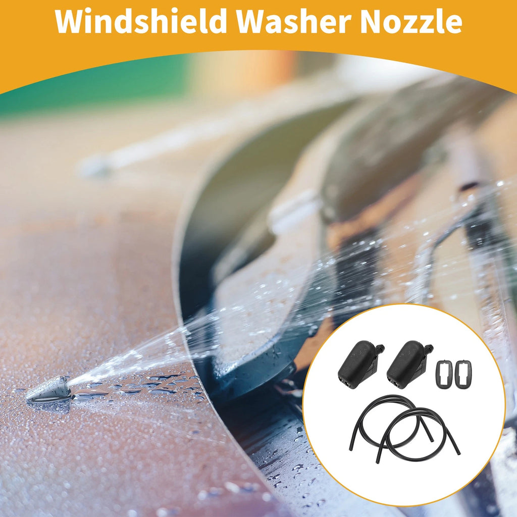 Windshield Washer Nozzle Kit 2X for Ford Fiesta (2001–2007) No. 1442176
