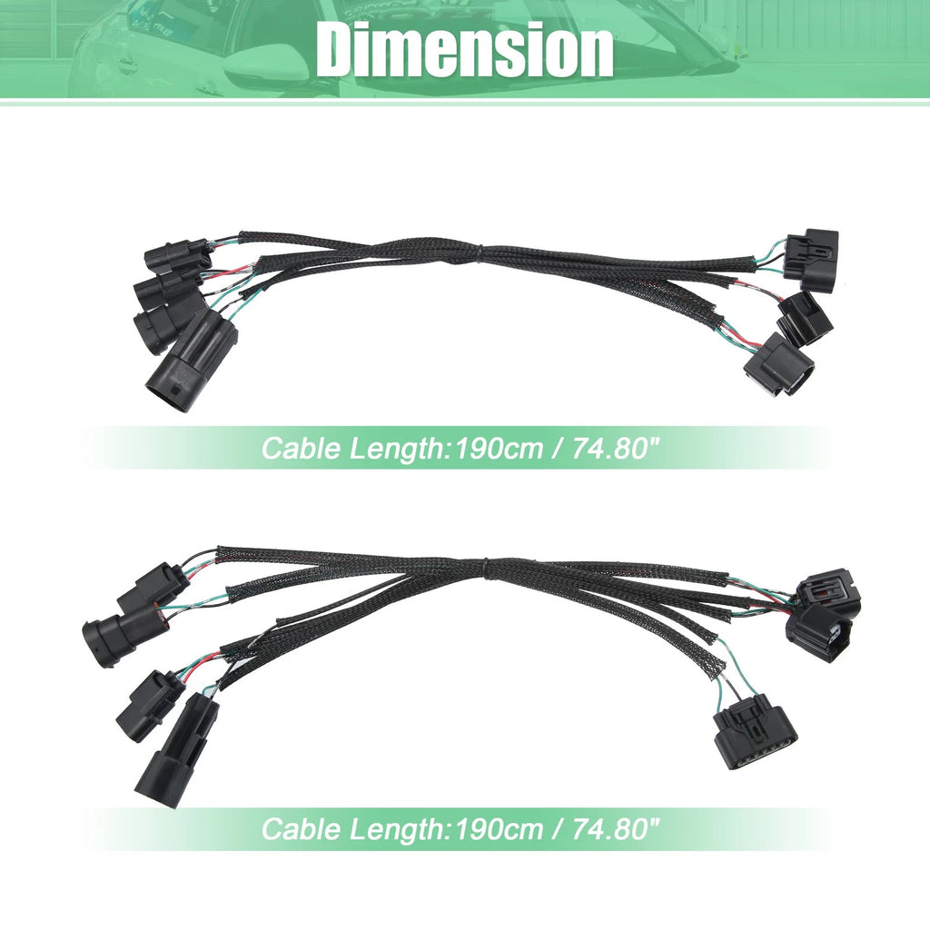 2pcs Headlight Adapter Wire for Honda Accord (2016–2017) Halogen to LED