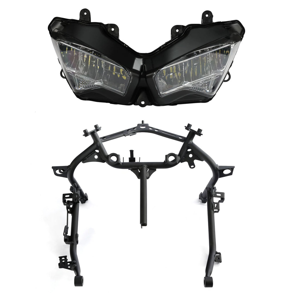LED Headlight Assembly & Stay Fairing Bracket for Kawasaki Ninja 400 (2018–2024)