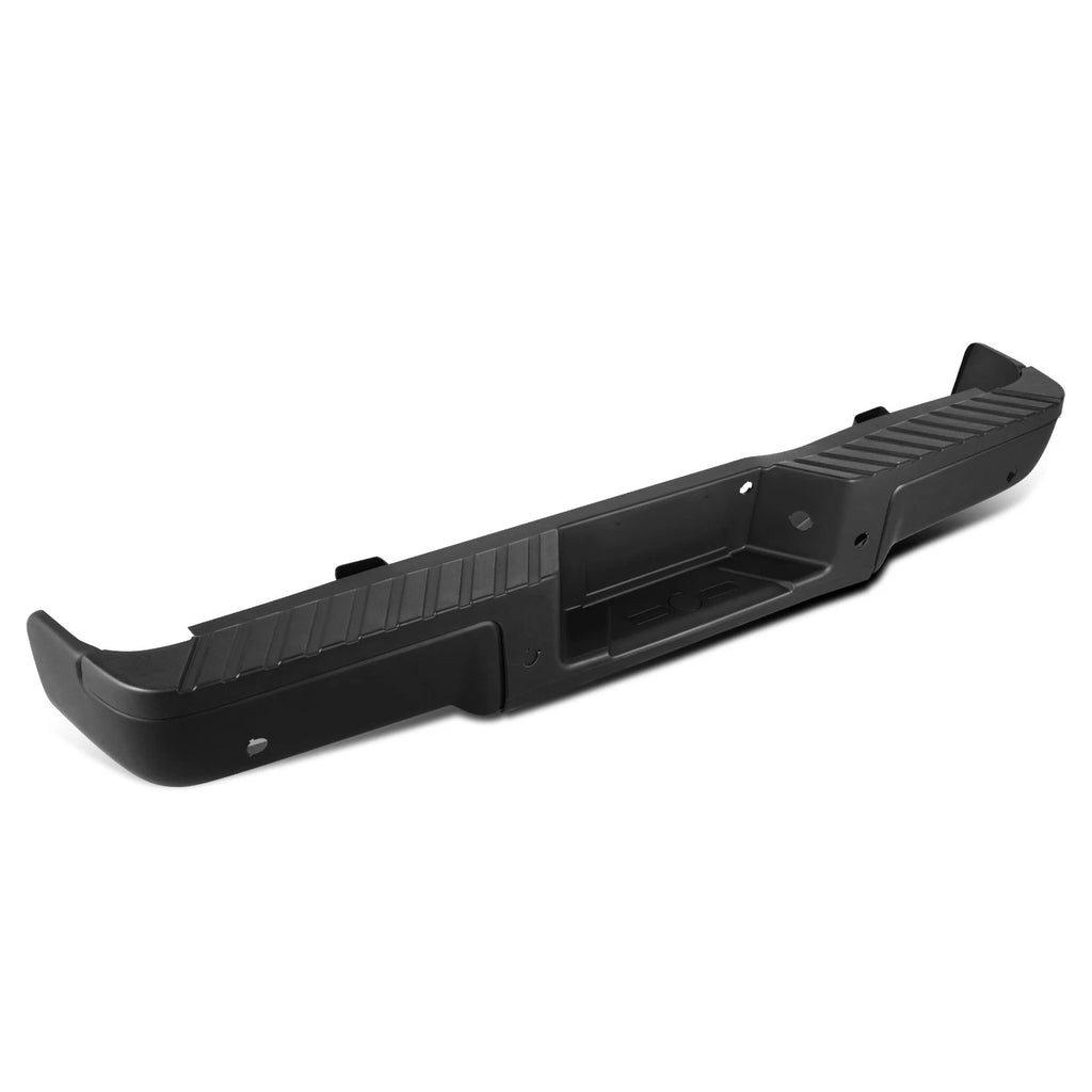 Rear Step Pad Bumper for Ford F-150 (2009–2014) w/Sensor Holes & License Plate Lights