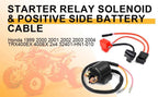 Starter Relay Solenoid Positive Side Battery Cable for Honda TRX400EX (1999–2007)