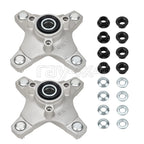 2X Front Wheel Hubs & Flange Lug Nuts for Honda TRX400EX Sportrax (2002–2008)