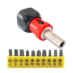 11PCS Ratchet Wrench Set with Anti-slip Handle and Hex Sockets