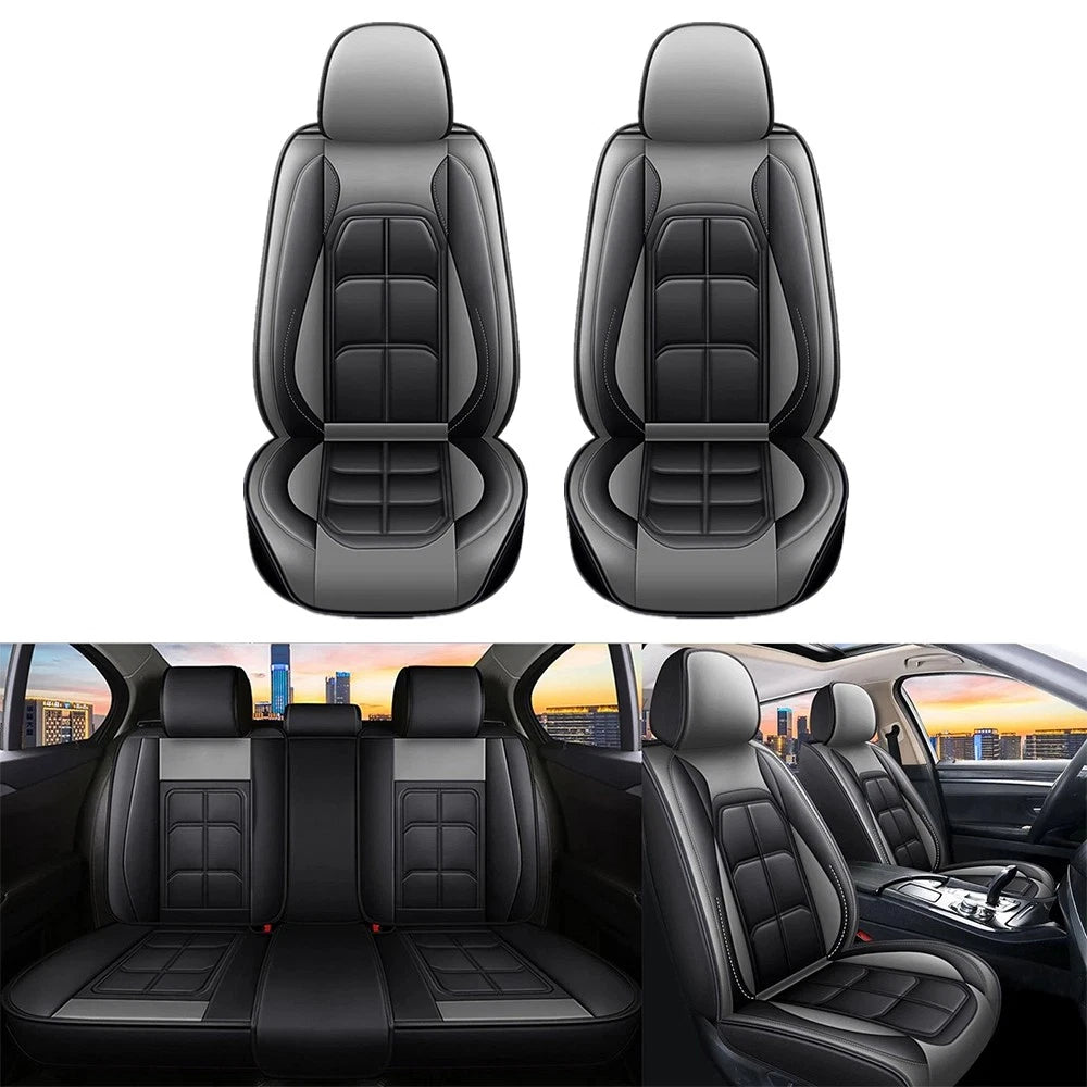Faux Leather Car Seat Covers for Honda Toyota (5 Seats)