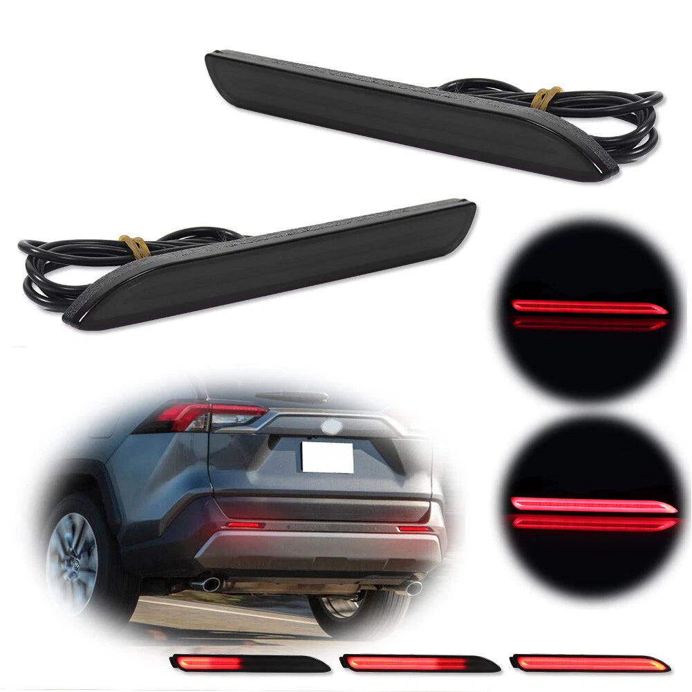 Sequential LED Rear Bumper Reflector Tail Lights for Lexus ISF RCF