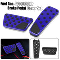 Set of 2 Blue Brake Gas Accelerator Pedal Covers for Dodge Charger (2009–2019)