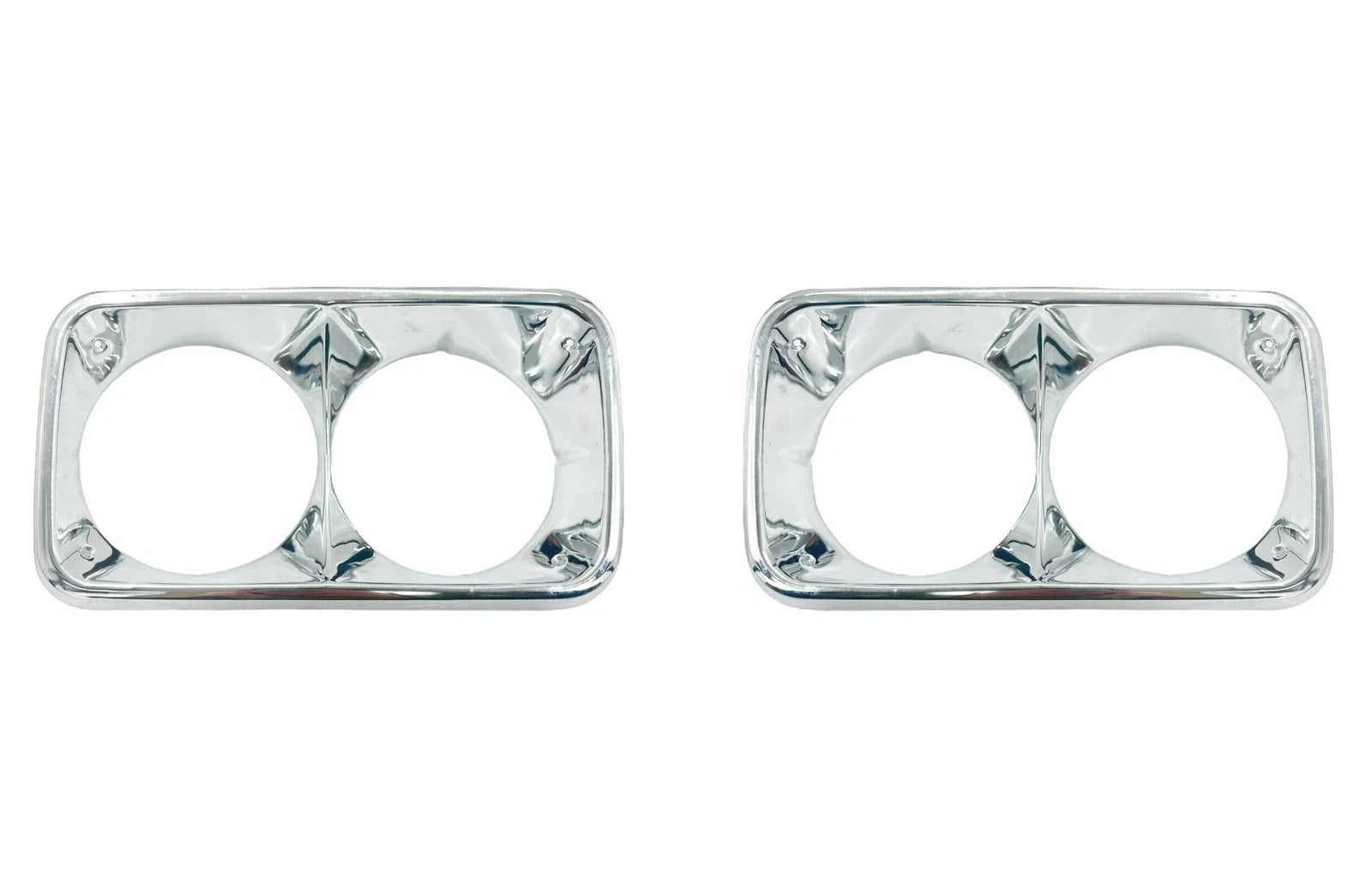 Headlamp Bezel Chrome Front Left Right Pair for 1969–1972 GMC Pickup Truck
