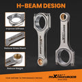H-Beam Connecting Rods 5.700" for Chevy SBC 350 (ARP8740)