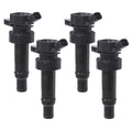 Set of 4 Ignition Coils for Hyundai Accent Veloster Kia Rio Soul (2011–2020)