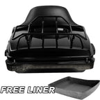 Chopped Trunk Backrest Rack Light for Harley Touring Street Road Glide (2014–2023)