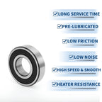 Deep Groove Ball Bearing 6309DDU for Scooter Skateboard (45x100x25mm)