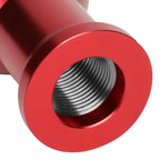 J2 Universal Aluminum Shift Knob Red Goblet Style w/ 3 Thread Adapters