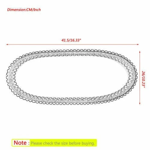 Drive Belt for Ski-Doo Formula Z, Deluxe, MX-Z, Summit (E) 417300067, 414918200
