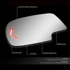 Left Side View Mirror Glass with LED Signal + Heater for Silverado/Sierra (1999–2007)