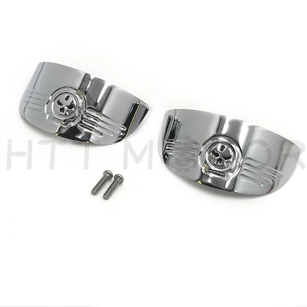 Skull Turn Signal Visors for Harley FXRT (1986–1992), FLST (1986–1990), FLSTC (1988–2017), FLHR (1994–2017)