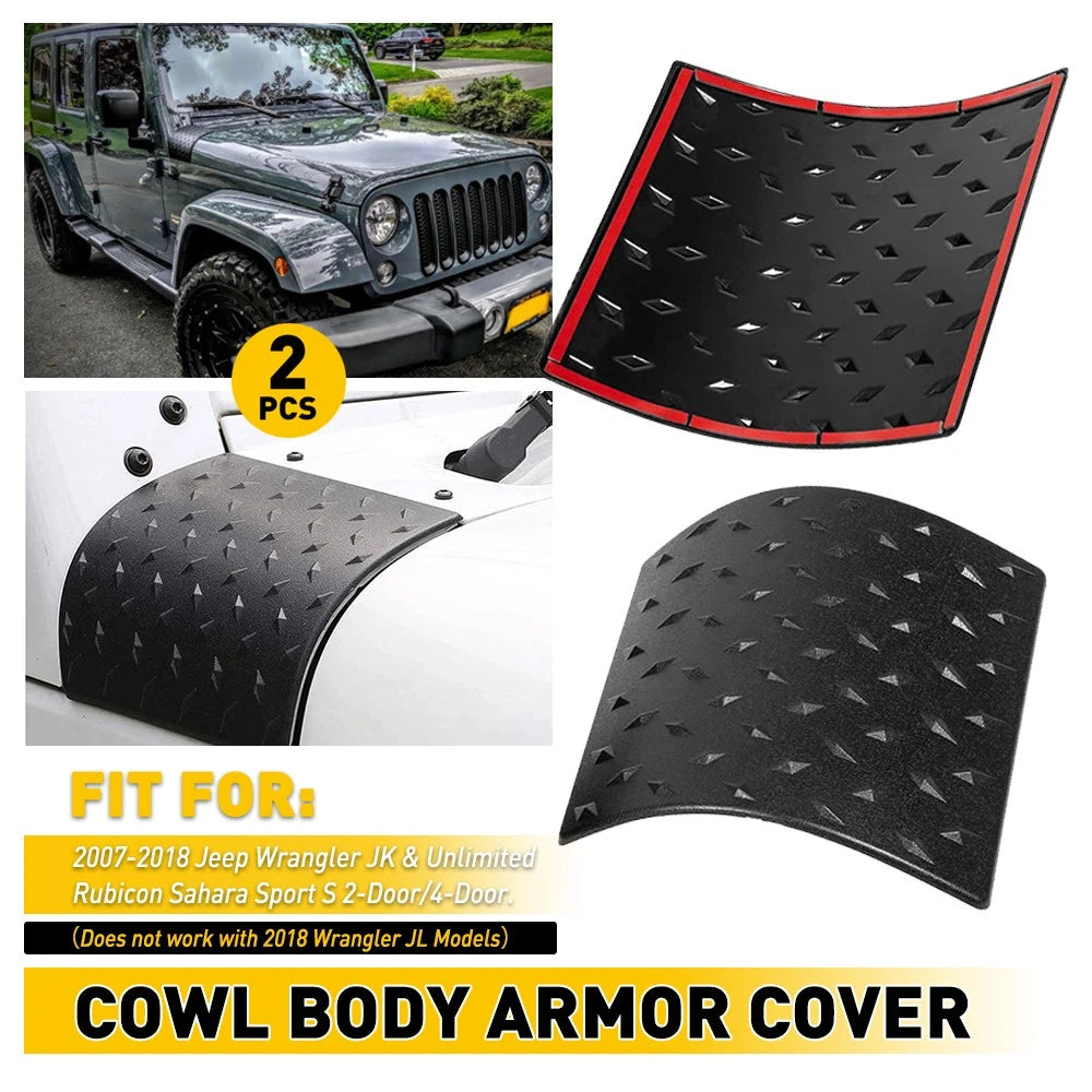 Cowl Cover Trim for Jeep Wrangler JK (2007–2018)