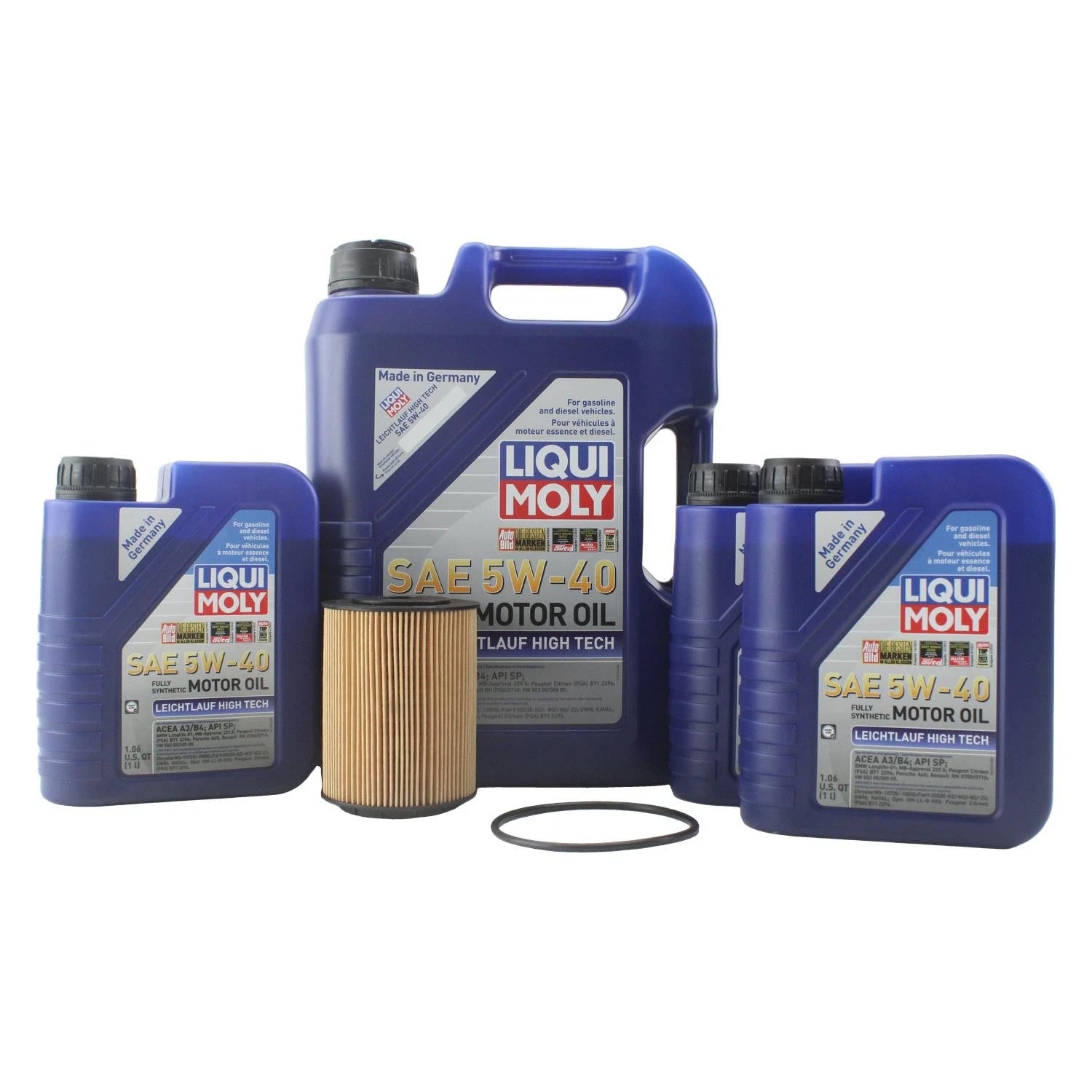 Engine Oil Change Kit 5W40 for Audi A8 Quattro (2000–2002) - 8L Liqui Moly, Wix