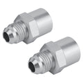 6AN Adapter Fittings for GM TBI Fuel Sending Units (Metric O-ring) Silver
