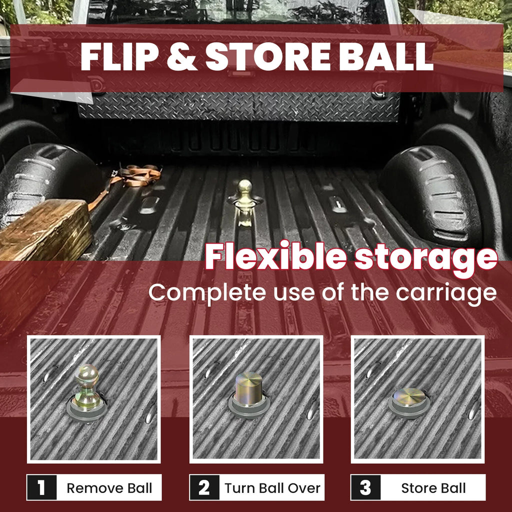 5th Wheel Gooseneck Trailer Hitch Kit for Ford F250 F350 F450 (2017–2022)