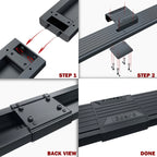 Set of 2 Wheel to Wheel Side Steps for Silverado Sierra (2007-2018)