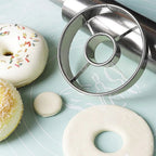 Donut Shaping Tool Stainless Steel for Consistent Baking (10cm x 10cm x 2.5cm)