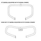 Black Engine Guard Crash Bar for Harley Street Electra Glide Road King (09-24)